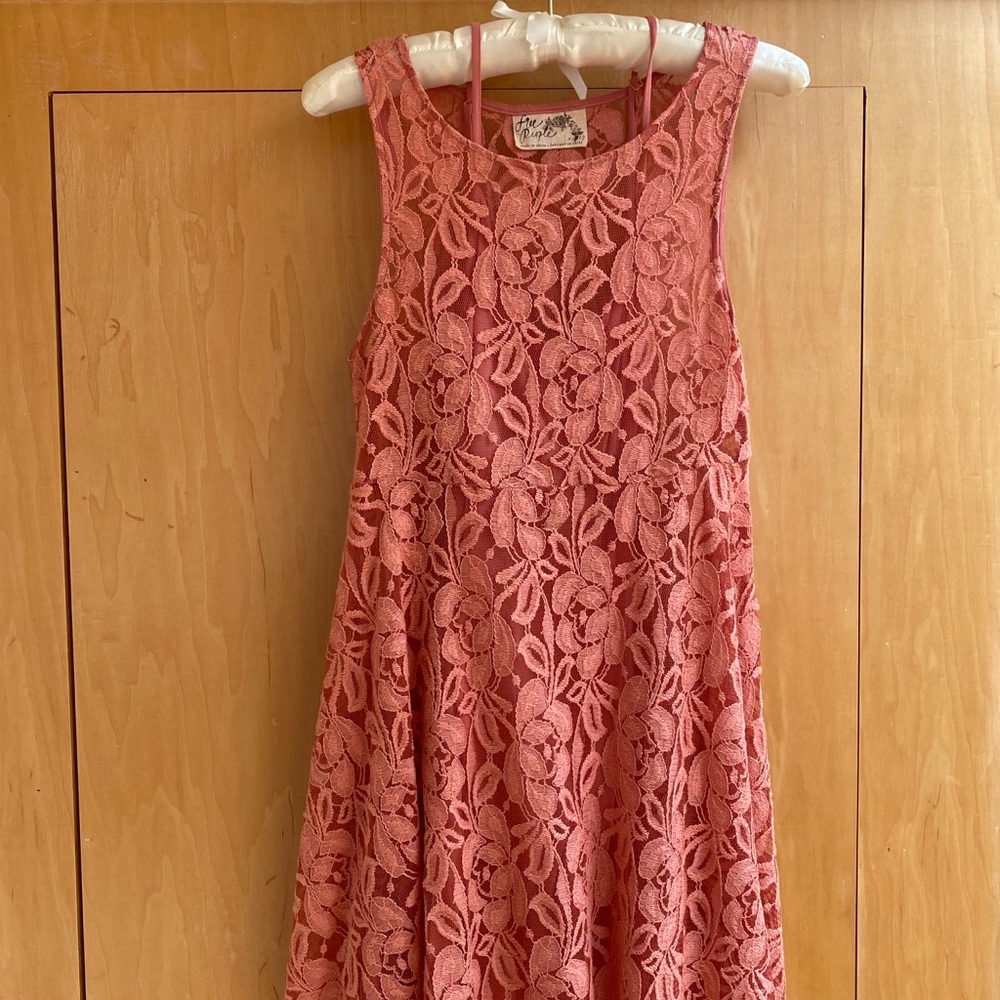 Free People Lace Mini Dress